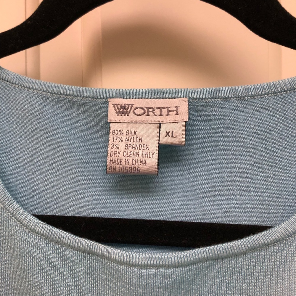 Worth Collection Stretch Silk Shell - image 2